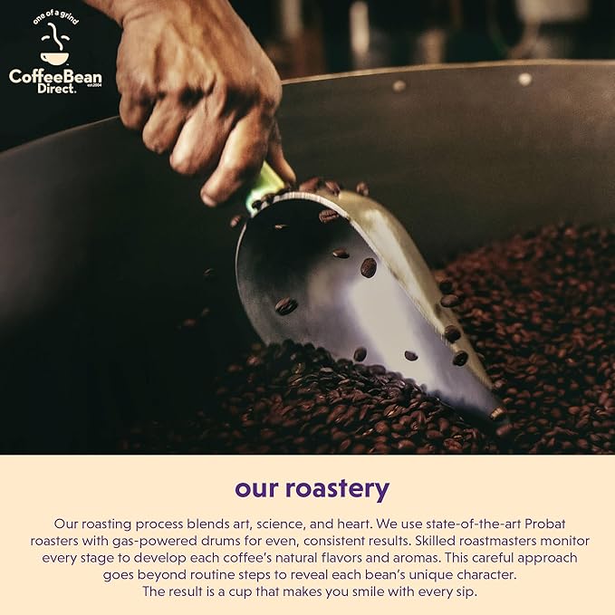 Coffee Bean Direct French Roast Blend, Whole Bean Coffee, Dark Roast, 2.5 Pound Bag (Pack of 1)