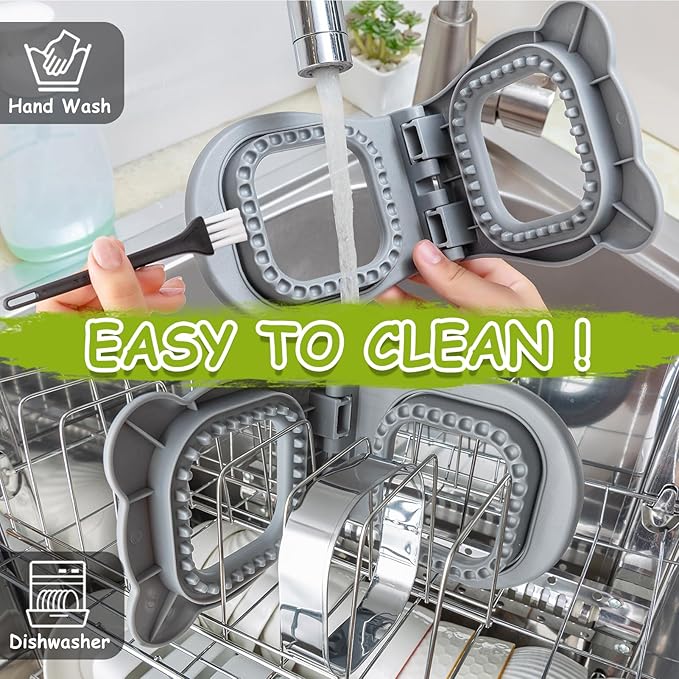 Nifogo Uncrustable Sandwich Cutter Maker, Large Sandwich Cutter and Sealer for Kids Children Boys Girls Lunch Breakfast