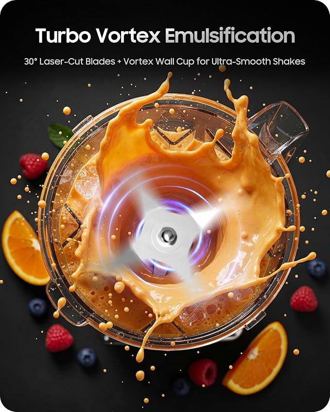 Vacuum Blender, 56oz Tritan Cup, Commercial & Household Professional Blender for Smoothies, Fresh Juice, Baby Food, Protein Shakes, with Self Clean, Dishwasher Safe, Quiet Shield