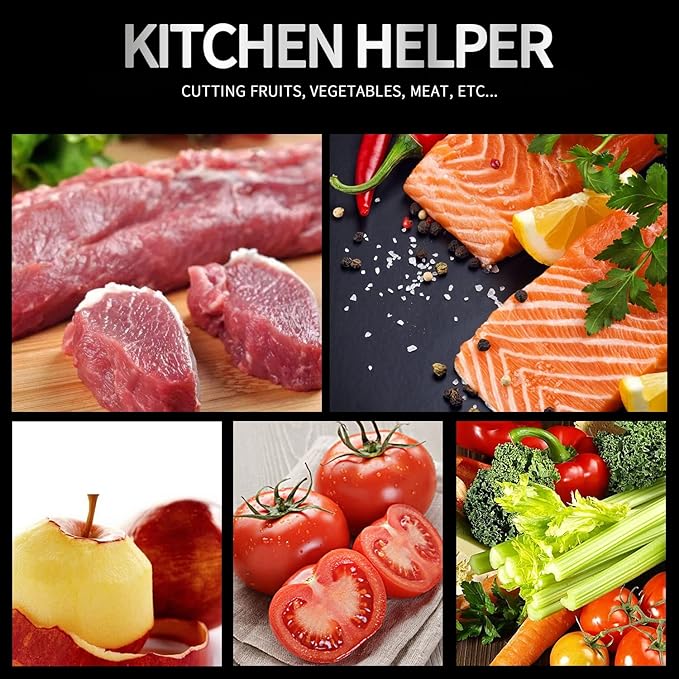 Ceramic Knife Set with Sheaths - Black 5 Piece Kitchen Set: 6" Chef, 5" Utility, 4" Fruit, 3" Paring Knife, One Peeler