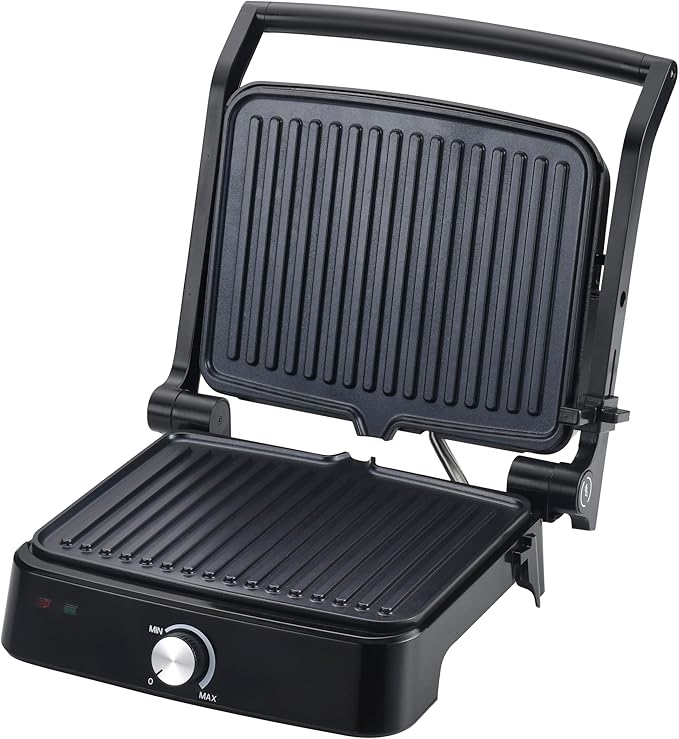 Vivicreate 5-in-1 Contact Grill Panini Press Nonstick Electric Grill Adjustable Temperature Removable Plates Portable for Sandwiches Steak Breakfast Parrilla eléctrica prensa de panini sándwiches