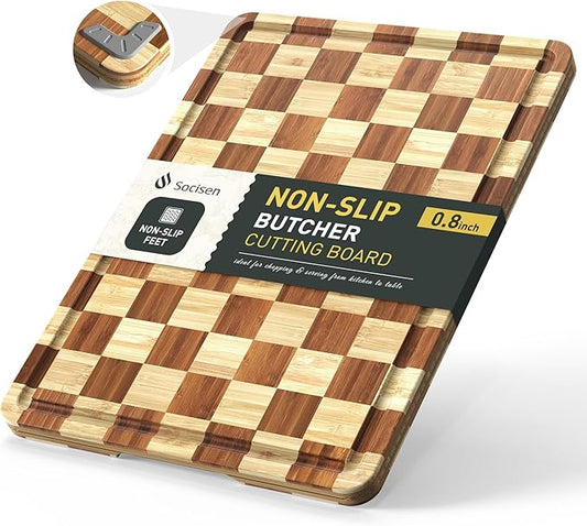 Cutting Board Wood Chopping Board Double Sided Charcuterie Boards Serving Board Kitchen Essential House Warming Hostess Host Gift Serving Tray for Christmas Wedding Birthday Anniversary Lavender