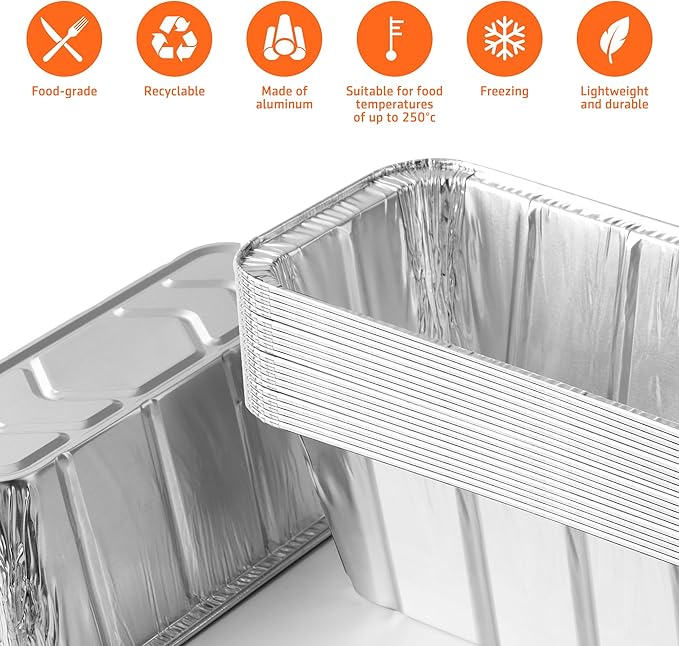 30 Pack Grease Cup Liners for Blackstone Griddle Accessories, Aluminum Foil Drip Pan Grill Grease Tray Liner Grease Catcher Cup Liner for 17, 22, 28 & 36 inches Griddle (30 Pack)