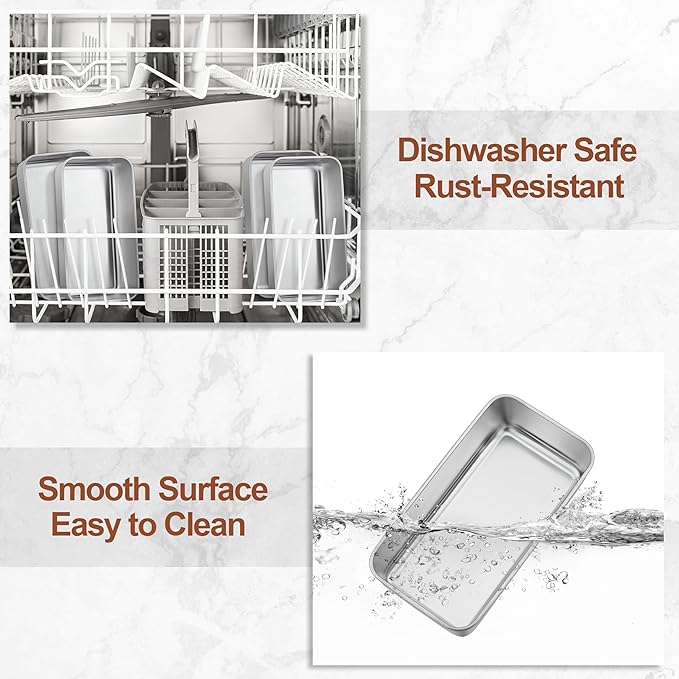 LIANYU Bread Loaf Pans Set of 24, 9x5 Inch Stainless Steel Bread Baking Pans Loaf Tins for Sourdough, Sandwich, Meatloaf, Easy Release & Dishwasher Safe