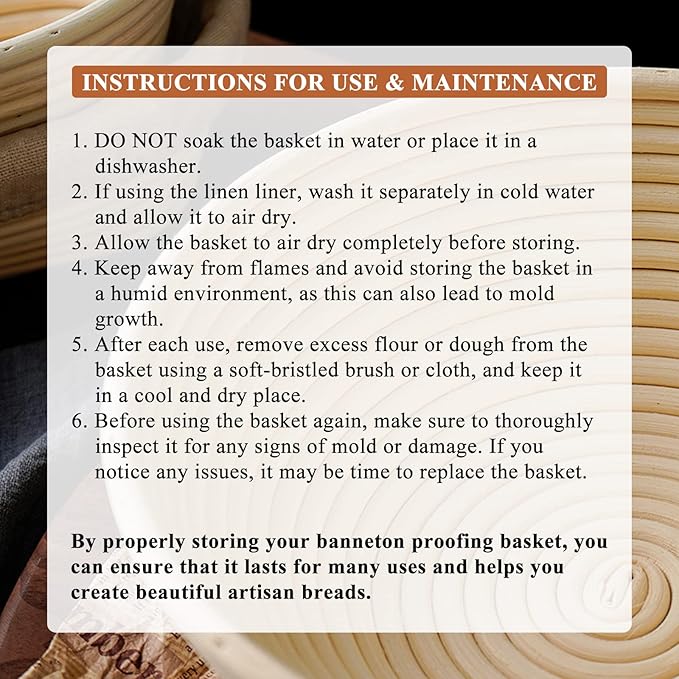 Sourdough Bread Baking Supplies: 9 Inch Round & 10 Inch Oval Banneton Bread Proofing Baskets w/Liner, Bread Lame, Dough Scrapers, Cleaning Brush, Artisan Bread Making Gifts for Bakers