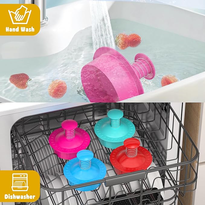 Sandwich Cutter and Sealer Round Cut and Seal Sandwich Maker, Crustless Peanut Butter & Jelly Sandwich Cookie Cutter-Pink Round