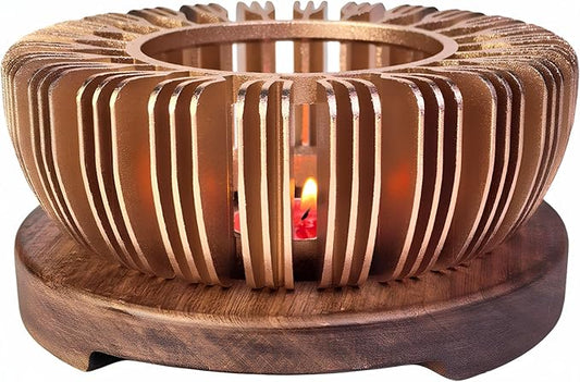 Teapot Warmer, YJX Aluminum Alloy Tea Warmer for Tea Kettle, Candle Heater for Heating Tea, Coffee and Milk (5.9" Teapot Warmer)