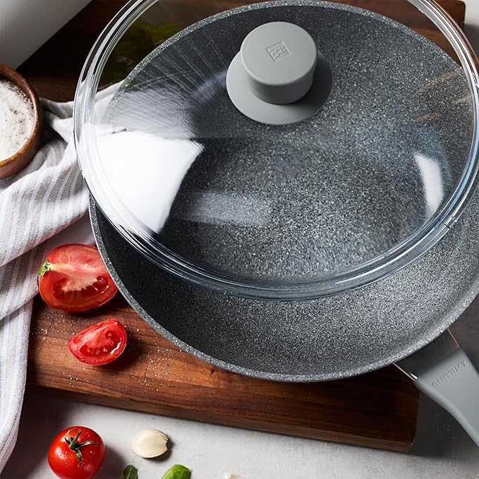 ZWILLING Parma Plus Ceramic 11-inch Aluminum Ceramic Nonstick Wok with Lid