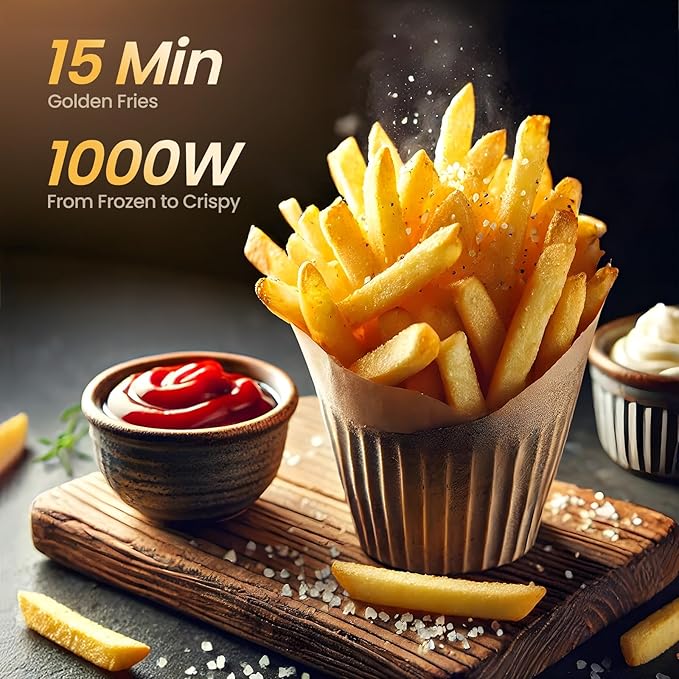 Small Compact Air Fryer, 2.1QT, 4-in-1 Small Mini Airfryer, Bake, Roast, Reheat, 98% Less Oil, Adjustable Temperature Control w/ 60min Timer, Quiet, Nonstick & Dishwasher Safe, BPA-Free, Dark Blue