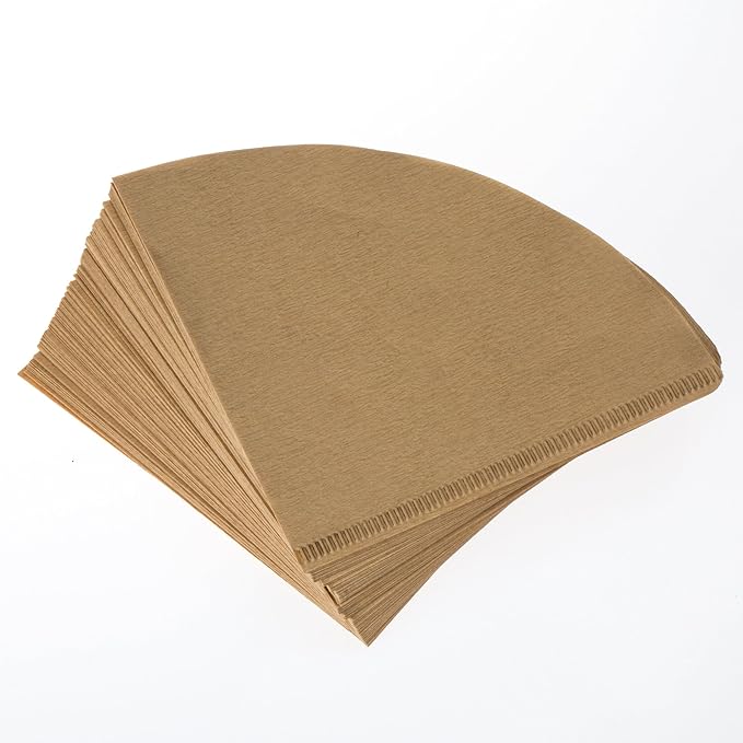 Premium Unbleached Hemp Paper Cone Coffee Filters – 100 Count - Compatible with All No.2 Size Pour Over coffee Drippers