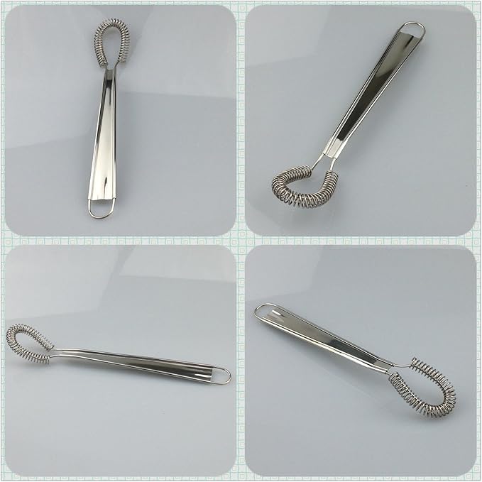 Best Utensils Stainless Steel Mini Egg Whisk Beater Handheld Milk Frother Foamer Foaming Creamy Coffee Mixer Spring Sauce Blender Kitchen Accessories