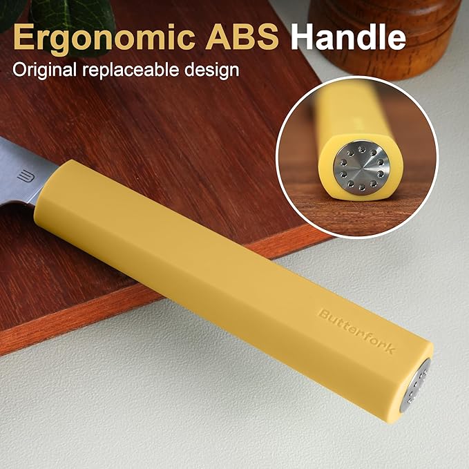 7.5" Serrated Bread Knife for Homemade Bread, Razor Sharp AR-RPM9 Steel & Innovative Wavy Edge, Professional Serrated Knife for Sourdough Bread Cake, Gift Box for Baker Home Chefs
