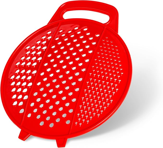 Shredder Kitchen - Plastic Grater with Handle - Round Slicer for Fruits & Vegetables