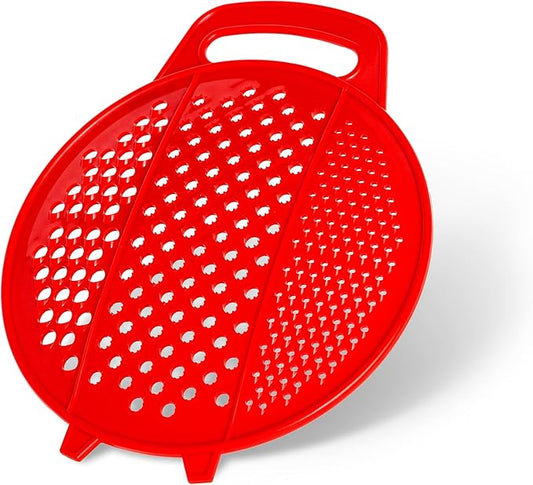 Shredder Kitchen - Plastic Grater with Handle - Round Slicer for Fruits & Vegetables