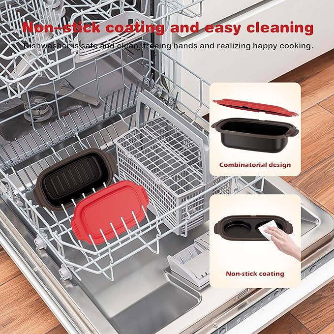 Multi-Use Microwave Cookware|Microwave Grill Pan, Rice/Pasta/Bacon Cooker | Senior-Friendly Easy Grip | Dishwasher Safe& BPA-Free | Safe for Family,Dorms,Office,RV
