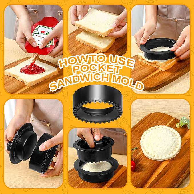 Hamburger Patty Maker, 4-in-1 Burger Press Patty Maker Slider, Stuffed Burgers & Sandwiches Cutter, Hamburger Patty Maker for Home Cooks and Burger Lovers with 100 pcs Wax Disc Papers