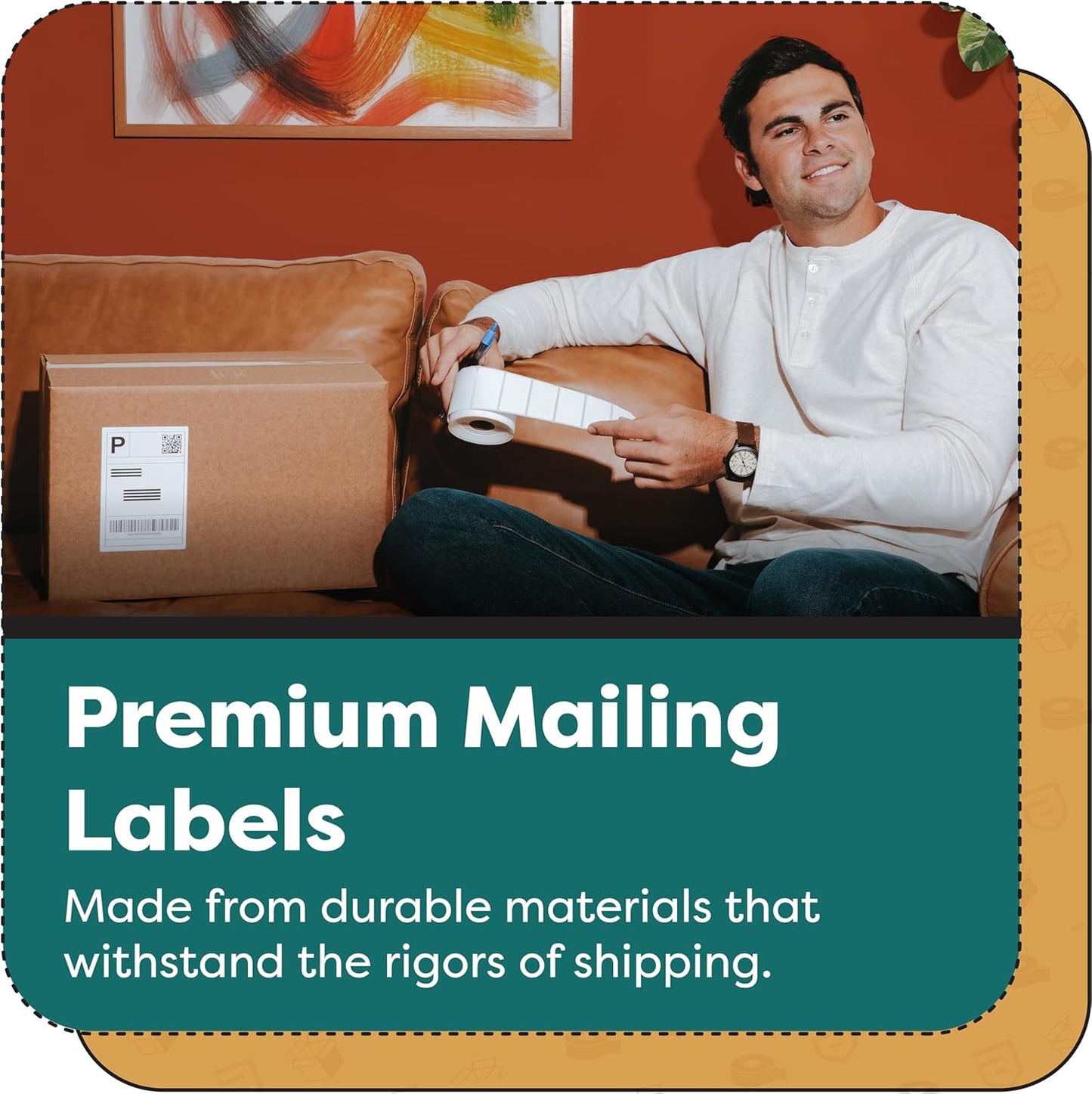 Aegis Adhesives - 4" X 8" Direct Thermal Labels Compatible with Rollo, Zebra, and Other Desktop Label Printers (10 Rolls, 200/Roll)