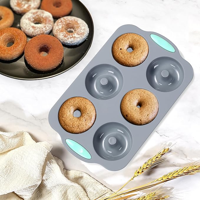 Tongjude 46 Piece Silicone Bakeware Set, Non-Stick Kitchen Oven Baking Pans, Silicone Cake Molds with Cake Mold, Chiffon Cake Pan, Donut Pan, Square Cake Pan and Loaf Pan