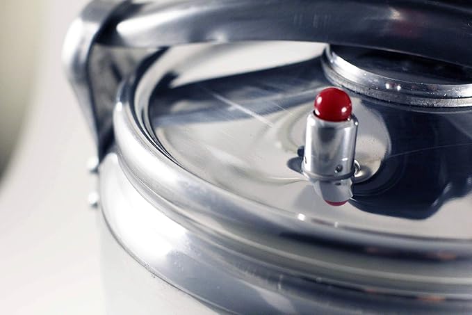 Aluminum Explosion-Proof Pressure Cooker- 7L~15L Capacity- Silver (11L)