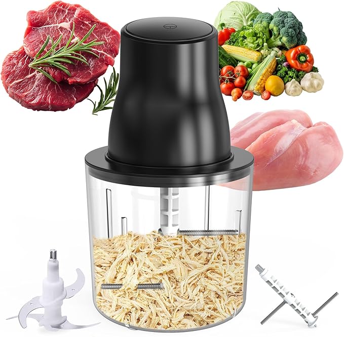 PANACARE 2 in 1 Electronic Chicken Shredder,Breast Tool with 2 Blades Universal food chopper Chicken Breast, Meat, Fruit, Vegetables, 250W