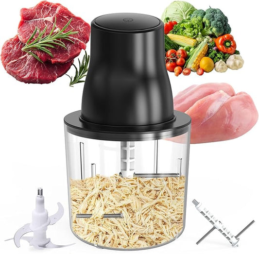 PANACARE 2 in 1 Electronic Chicken Shredder,Breast Tool with 2 Blades Universal food chopper Chicken Breast, Meat, Fruit, Vegetables, 250W