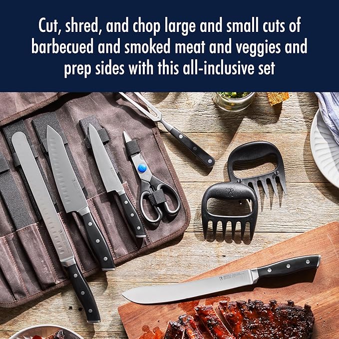 Henckels Forged Accent 9-pc Barbecue Carving Tool Set,Black