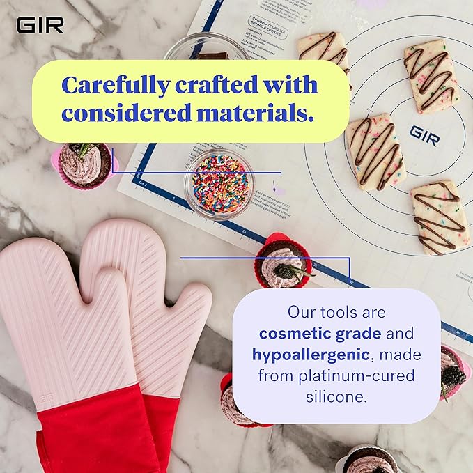 GIR: Get It Right 3-Piece Ultimate Silicone Kitchen Utensils Set - Spatula, Flip & Spoonula - Non toxic Cooking Utensils for Nonstick Cookware, Cooking and Baking - Studio White