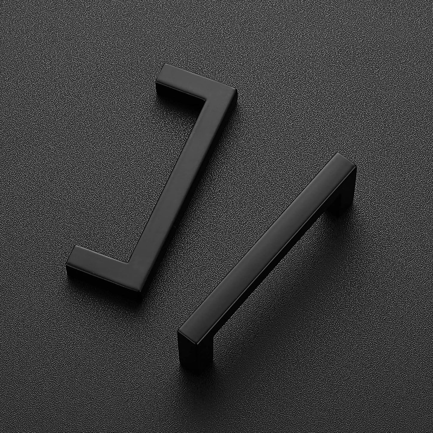 Ravinte 5 Pack Solid 3 Inch Center to Center Slim Square Bar Drawer Handles Kitchen Cabinet Handles Black Drawer Pulls Kitchen Cabinet Hardware Kitchen Handles Matte Black Cabinet Pulls