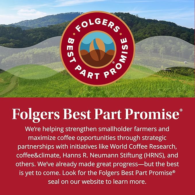 Folgers Classic Roast Medium Roast Coffee, 72 Keurig K-Cup Pods