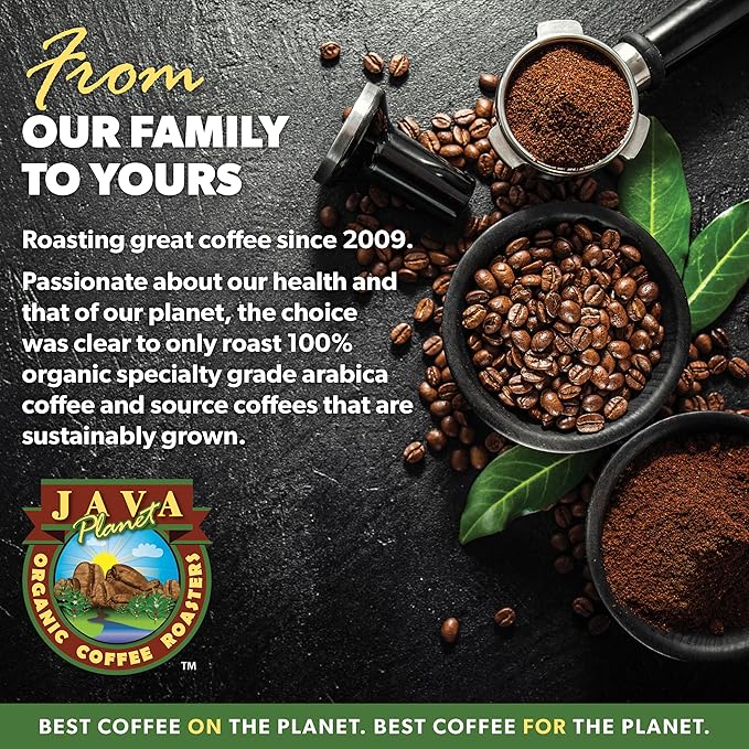 Low Acid Organic Coffee – Whole Bean, Mold-Free & Stomach Friendly by Java Planet, Guatemalan Single Origin Coffee, Medium Roast, Smooth Full Flavored, 5LB Bag