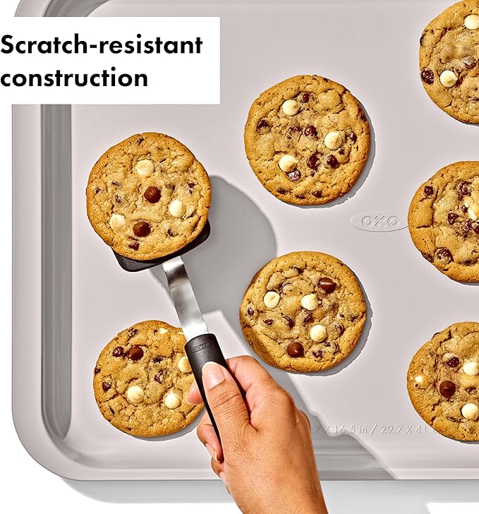 OXO Good Grips Non-Stick Pro Ceramic Coated Metal Bakeware Half Sheet Pan – Biscuit