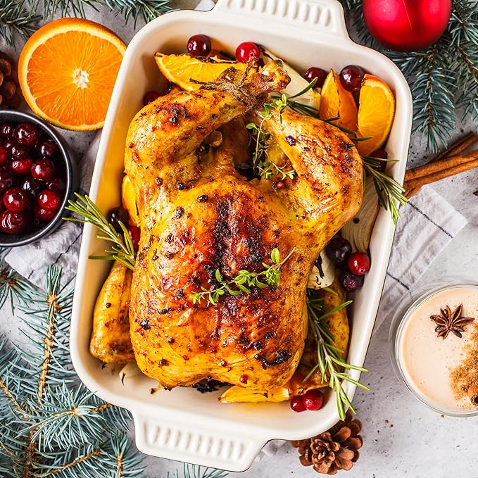 14-Quart Electric Roaster Oven with Self-Basting Lid, Turkey Roaster Oven with Removable Pan and Rack, Stainless Steel, Sliver, 14 QT